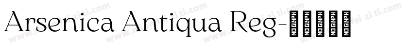 Arsenica Antiqua Reg字体转换